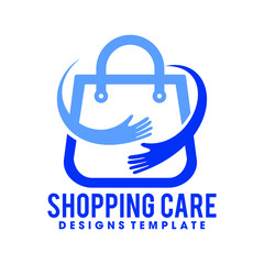 Shopping bag logo templates made for online shopping, Discount Sale Creative logo templates made for online shopping
