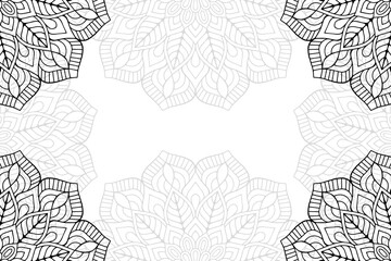 Ramadan kareem background with mandala ornament