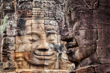 Faces of Bayon temple, Angkor, Cambodia