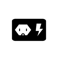 Electric Socket Icon Design Vector Illustration