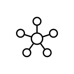 Molecule Icon Design Vector Template