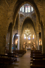 Fototapeta na wymiar interior of Asylum of Santo Cristo in Pla de San Agustin de Igualada. Spain