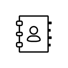 Address Book Icon Design Vector Template