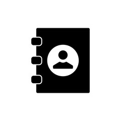 Address Book Icon Design Vector Template
