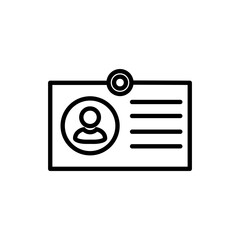 Name Tag Icon Design Vector Template