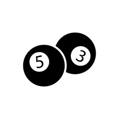 Billiard Ball Icon Design Vector Template
