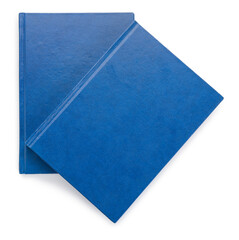 Blank books on white background