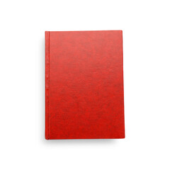 Blank book on white background