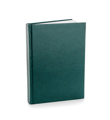 Blank book on white background