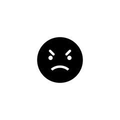 Bad Face Emoticon Icon Design Vector