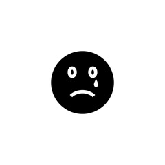 Bad Face Emoticon Icon Design Vector