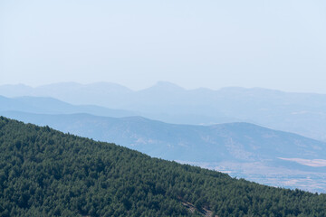 mountainous landscape in Sierra Nevada in southern Spain