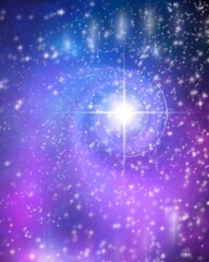 Sfondo spazio cosmico supernova, illuminazione spirituale 