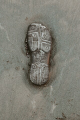 Slipper on the Beach top view
