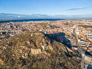 Dzhendem tepe hill and panorama to City of Plovdiv, Bulgaria © Stoyan Haytov