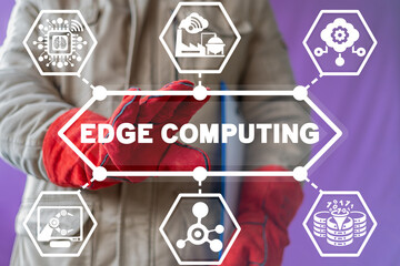 Industry concept of edge computing.