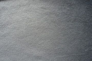 View of simple gray cotton jersey fabric from above
