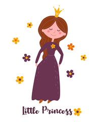 Little Princess. The princess makes a curtsy.