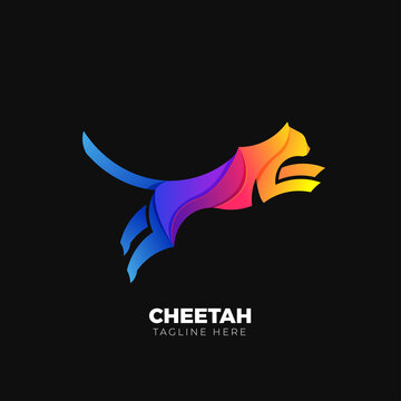 Cheetah colorfull logo gradient