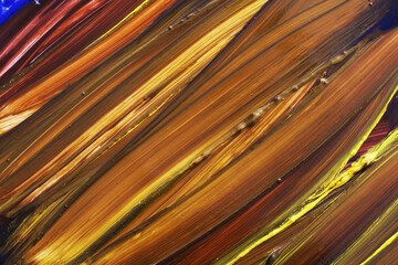 abstract yellow and brown brush strokes