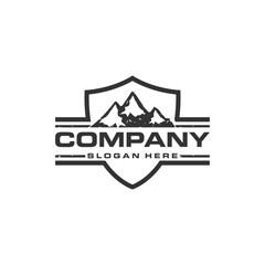 Mountain Shield Logo Design