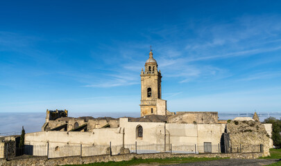 Fototapeta na wymiar Church of Santa Maria in Medina-Sidonia in Andalusia