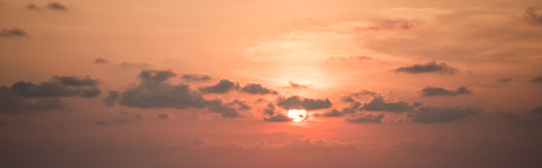 sunset on the beach