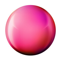 Fototapeta premium Glass colorful ball or precious pearl. Glossy realistic ball, 3D abstract vector illustration highlighted on a white background. Big metal bubble with shadow.