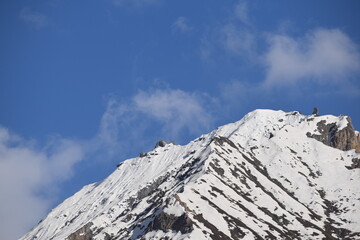 snow covered mountain peak
