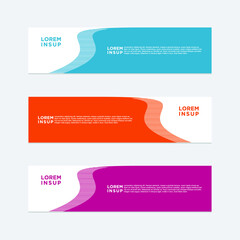 abstract geometric web design banner template isolated on dark grey background