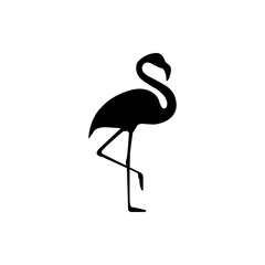 Flamingo flat icon. vector illustration