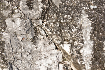 natural relief structured ancient stone close-up