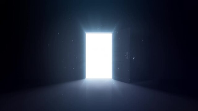 Door Opening to the brilliant Future, way to Heaven and Success.
