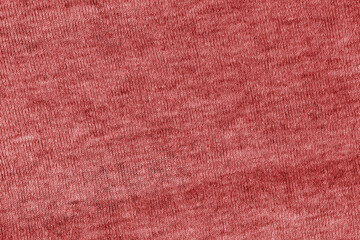Close up of the red macro fabric texture