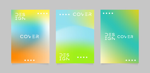 cover design template with Texture decorative elements with gradient and freedom style. Eps 10 vector illustration