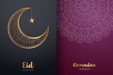 Ramadan kareem background with mandala ornament