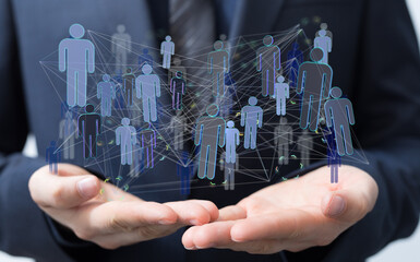 conference Digital Network and data concept