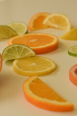 Fototapeta na wymiar citrus plate