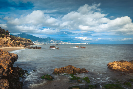 Playa Penon del Cura beach, Fuengirola, Spain