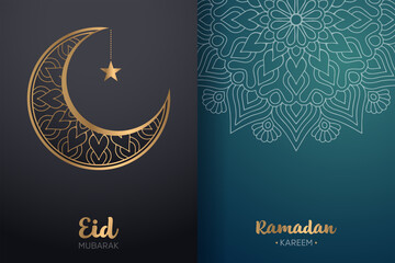 Ramadan kareem background with mandala ornament