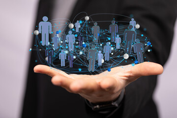 conference Digital Network and data concept 3d