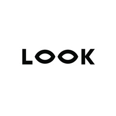 look logo icon design illustration