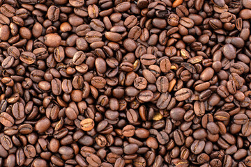 Nachaufnahme von Kaffeebohnen