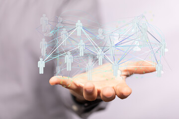 conference Digital Network and data concept