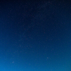 A lot of stars, the Milky Way and the Andromeda galaxy.