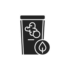 Organic turmeric color line icon. Pictogram for web page, mobile app, promo.