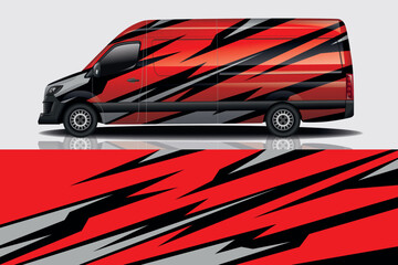 Obraz premium Car wrap graphic racing abstract background for wrap and vinyl sticker