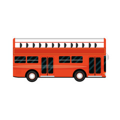red bus double deck vehicle, city transport