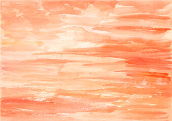 Orange abstract texture background with watercolor