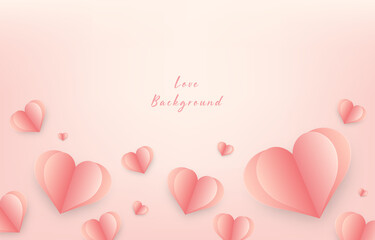 Valentines Day And Mothers Day background. Vector and illustration. Can be add text. Template design for sale poster or banner.